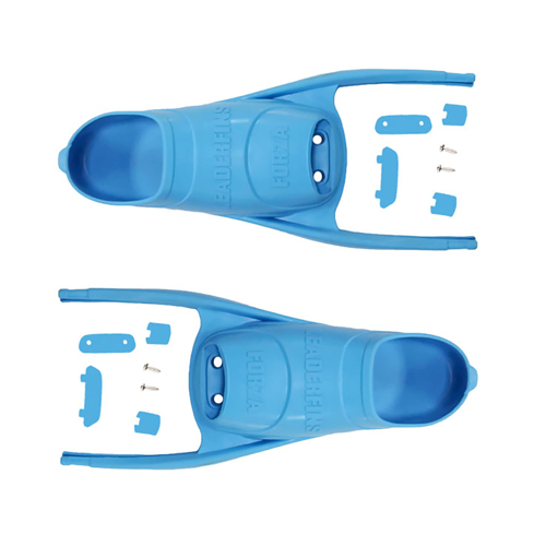 Leaderfins Forza Foot Pockets with Assembly Set 31/32 Blue
