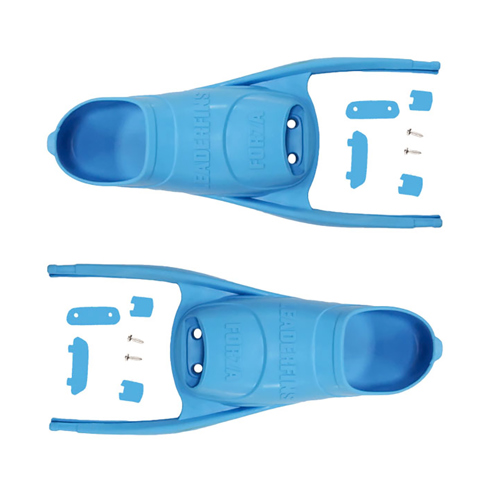 Leaderfins Forza Foot Pockets with Assembly Set 41/42 Blue