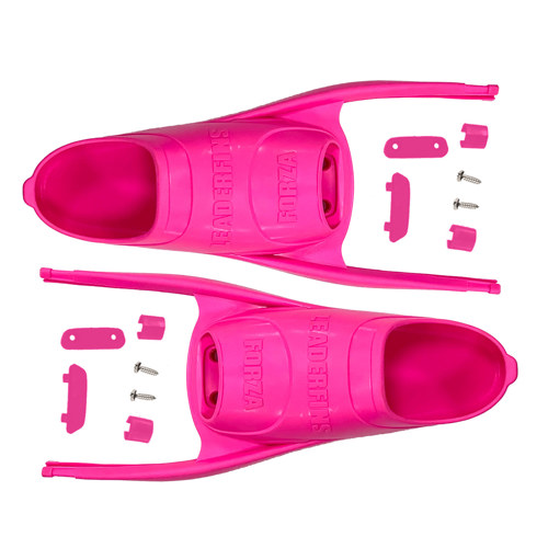 Leaderfins Forza Foot Pockets with Assembly Set 31/32 Pink