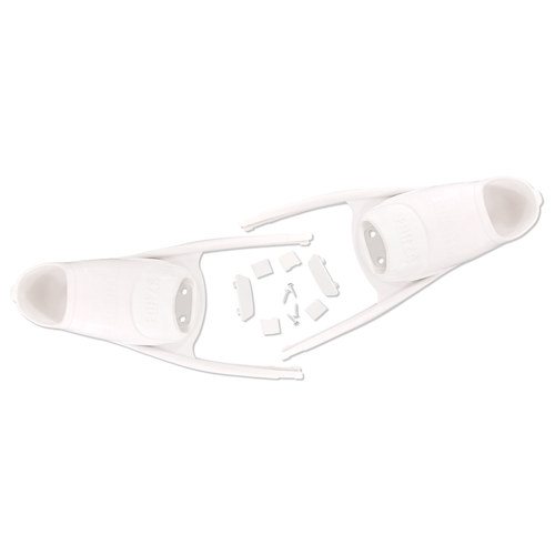 Leaderfins Forza Foot Pockets with Assembly Set 39/40 White