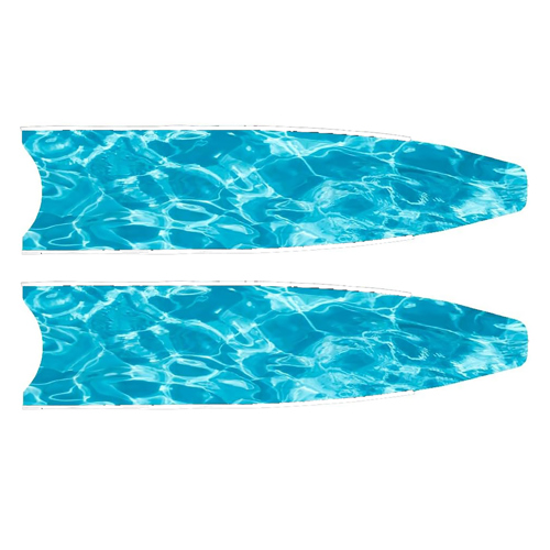 Leaderfins Blue Wave 100% Carbon Blades Medium White