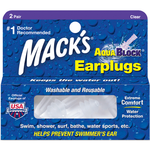 Mack's AquaBlock Earplugs (2 Pair)
