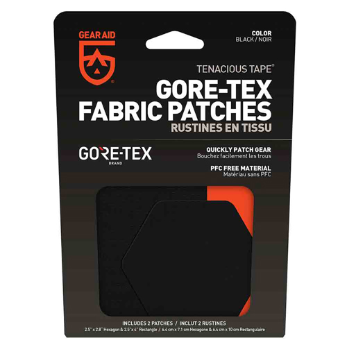 McNett Tenacious Tape Gore-Tex Fabric Patches, Black