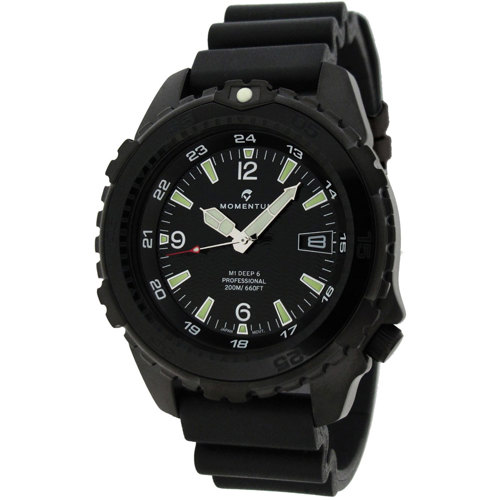 Momentum Men's Deep 6 Night Vision Dive Watch, Black