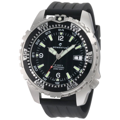 Momentum Men's M1 Deep 6 Dive Watch, Black