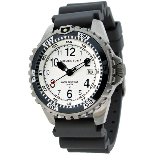 Momentum Women's M1 Twist Dive Watch, Grey/Rubber Band