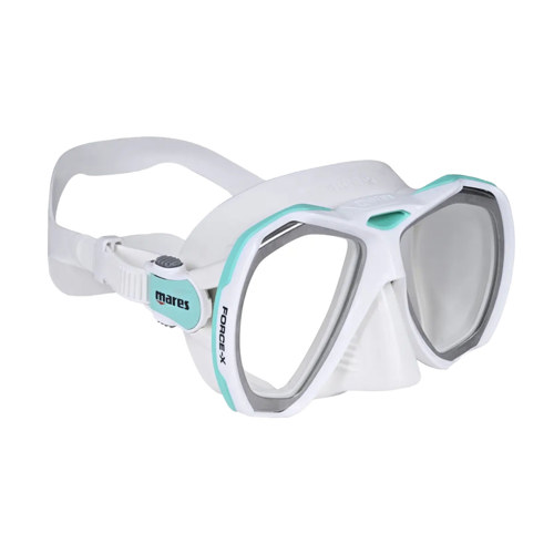 Mares Force-X Dive Mask White/Aqua