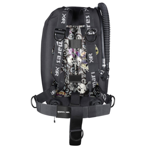 Mares Psycho Calavera Single Back Mount Set