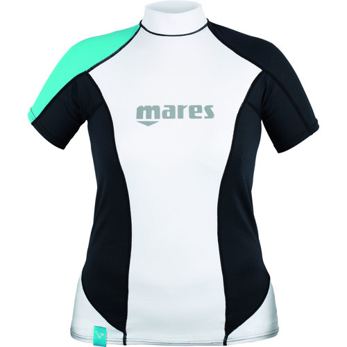 Mares Women's She Dive Rash Guard Loose Fit, Short Sleeve Scuba