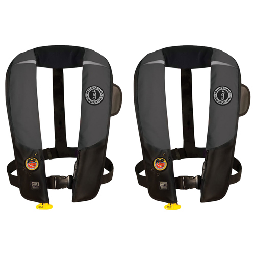 Mustang HIT Inflatable PFD Gray/Black 2-Pack