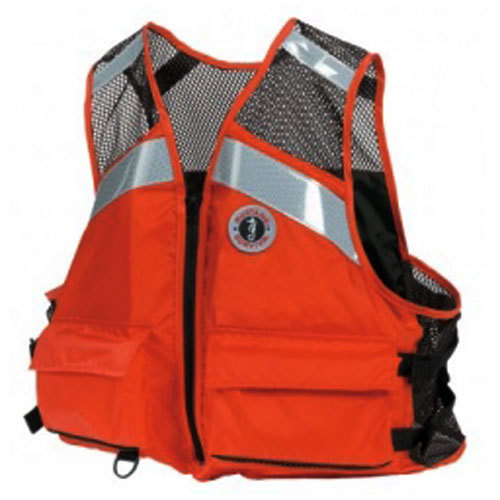 Mustang Industrial Mesh Life Jacket, Orange