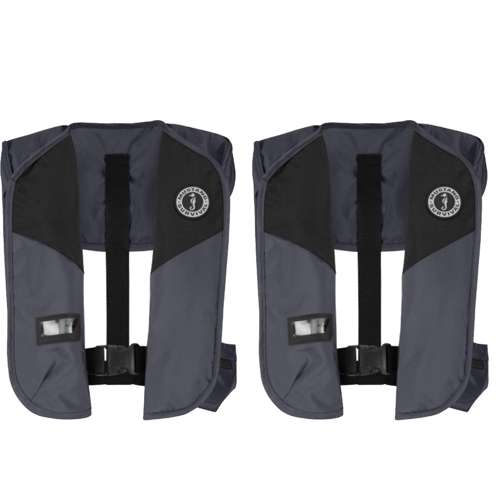 Mustang Survival M.I.T. 150 Automatic Inflatable PFD, US Admiral Gray 2-Pack