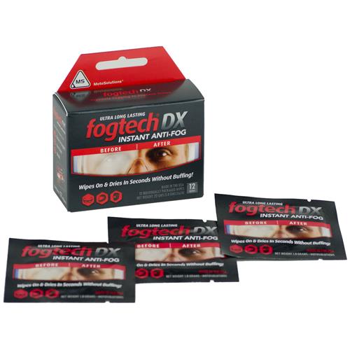 Prevent on Sunglasses Motorcycle FogTech DX Anti Fog Wipes Pack of 