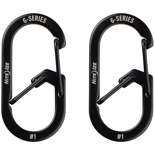Nite Ize G-Series Dual Chamber Carabiner, 2 Pack