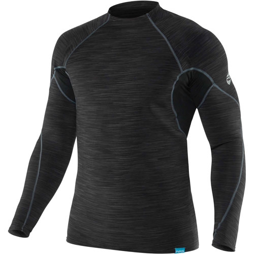 NRS Men's HydroSkin 0.5 Long-Sleeve Shirt, Black