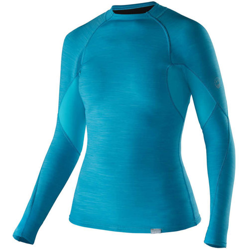 NRS Women's Hydro-Skin 0.5 Long-Sleeve Shirt, Blue Atoll
