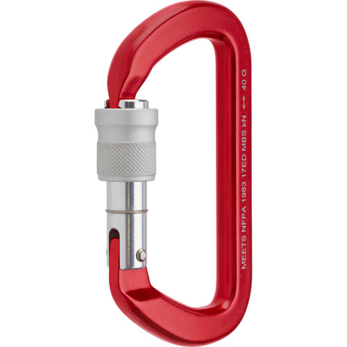 NRS Public Safety NFPA G-Rated Master D Screw Lock Carabiner