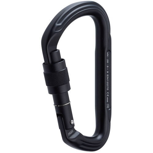 NRS Public Safety Nuq Screw Lock Carabiner Black