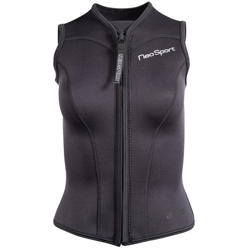 NeoSport 2.5mm Women's Front Zip Vest Wetsuit 8 Black