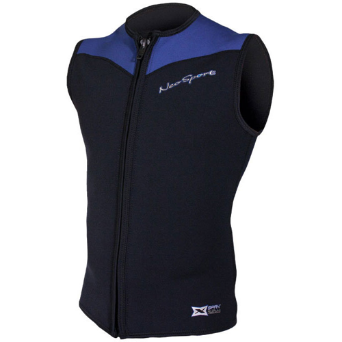 NeoSport 2.5mm Xspan Men's Front Zip Vest Wetsuit Scuba