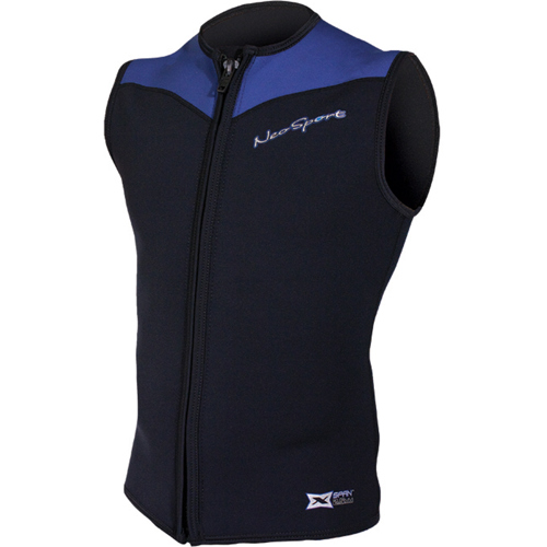 vaardigheid ziekenhuis elk NeoSport XSPAN 2.5mm Men's Sport Neoprene Vest, Black/Blue - Scuba