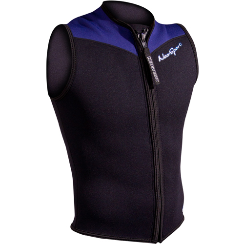 NeoSport 2.5mm Xspan Men's Front Zip Vest Wetsuit - Scuba