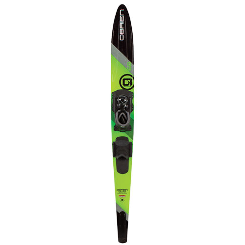 O'Brien World Team Waterski with Z9 Bindings Green 68" w/X-Small/Small Bindings