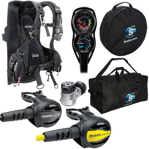 Oceanic Bio-Lite Prestige Package Black/Pink Large