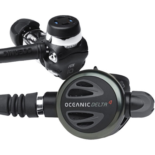 Oceanic Delta 4.2 FDX10 Yoke Regulator, Black with Swivel