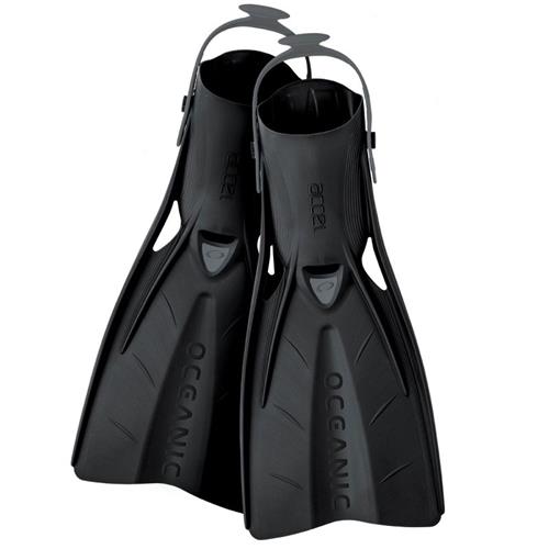 Aeris Accel Open Heel Scuba Diving Fins Snorkeling  Black or Grey 