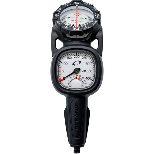 Oceanic Maxview Pressure Gauge and Compass with 36" Hose