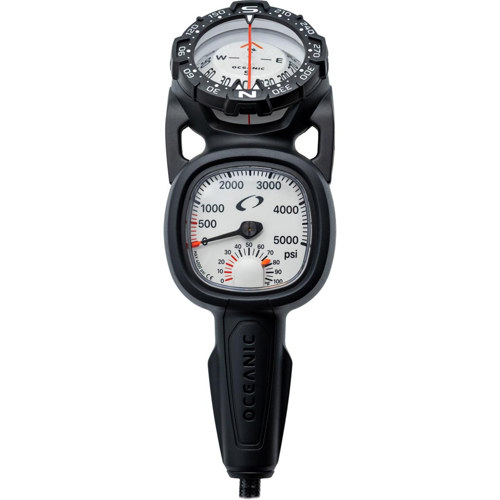 Oceanic Maxview Pressure Gauge and Compass with 36" Hose BAR/Southern Hemisphere