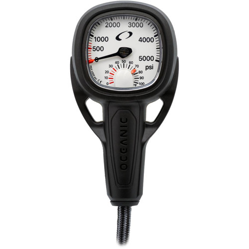 Oceanic Maxview Single Pressure Gauge with 36" Hose