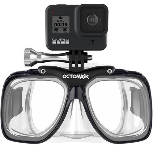 Half FACE Scuba DIVING Mask goggles Snorkel w/ GoPro action cam mount COLOR 