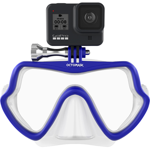 Octomask Frameless Dive Mask w/GoPro Hero Camera Mount