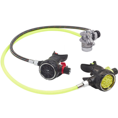 OMS Airstream Evoque Regulator and Octopus with Flex Hoses DIN