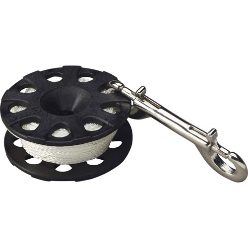 OMS Spool with Stainless Steel Double Ender Bolt Snap Clip 75'