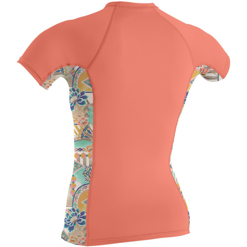 O'Neill Side Print Short Sleeve Rash Guard for Women