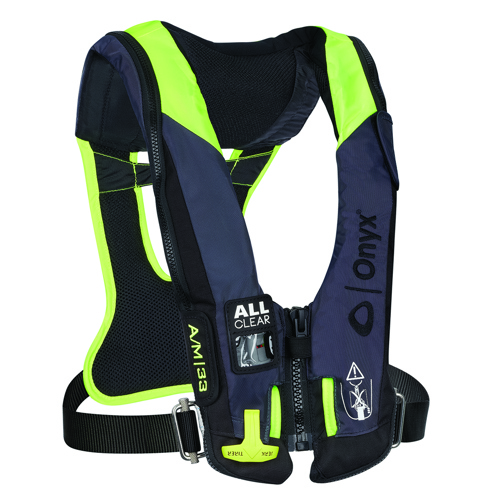 Onyx Impluse A/M-33 All Clear w/Harness Automatic/Manual Inflatable Life Jacket