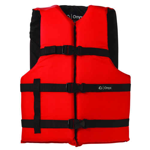 Onyx General Purpose Life Jacket for Infant/Child Adult Universal Red
