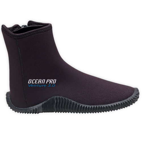 Ocean Pro Venture 6.5mm Molded Sole Boots, Black
