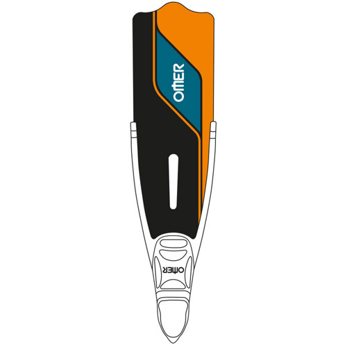 Omer Blade Skins Spearfishing Fins Orange