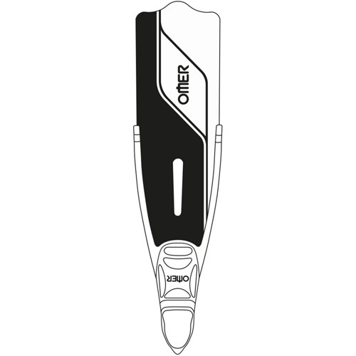 Omer Blade Skins Spearfishing Fins White