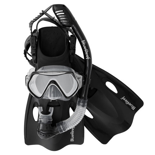 Blue Reef Dreamers Kids Snorkeling Set Charcoal