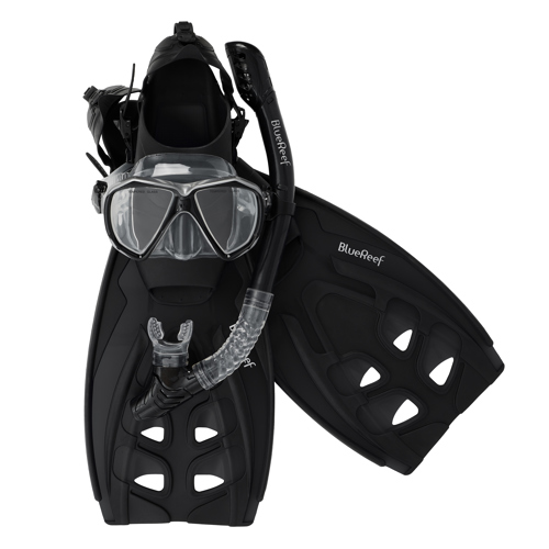 Blue Reef Valiant Snorkeling Set Small/Medium Charcoal