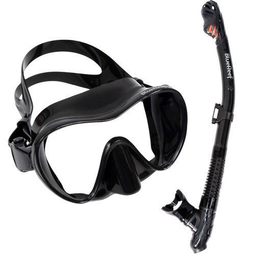 Blue Reef Frameless II Mask with Cobra Dry Flex Snorkel