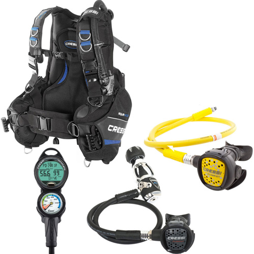 Cressi Aquaride Blue Pro Package