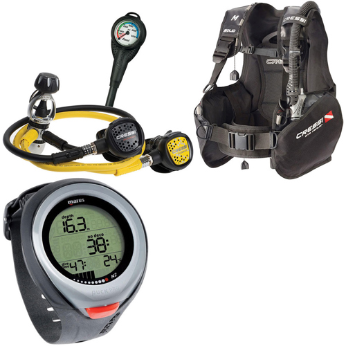 Cressi Solid Scuba Package + Mares Puck Pro+ Computer