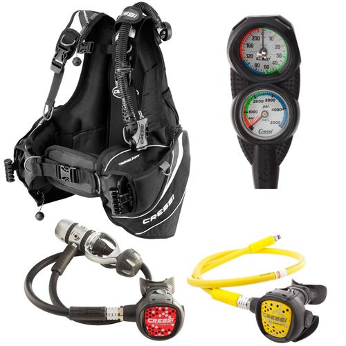 Cressi Travelight Scuba Dive Package