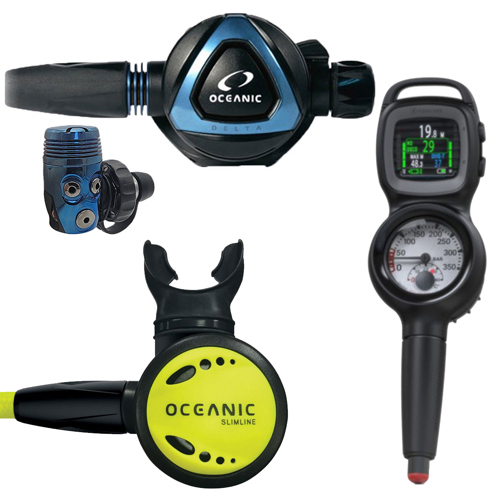 Oceanic Delta 50 DIN, Slimline Octo, I330R Reg Package